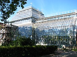 The palm house of the Saint Petersburg Botanical Garden, founded in 1714