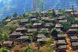 Mae La camp, Tak, Thailand, one of the largest of nine UNHCR camps in Thailand[218]