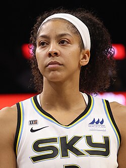 Candace Parker, the only player to win the MVP award as a rookie and the only player to win championships with three different teams.