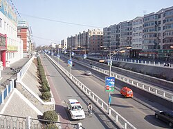 Qi Yi Zhong Road in Baoding