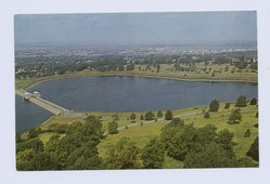 Silver Lake Reservoir in the 1990s, after it was decommissioned
