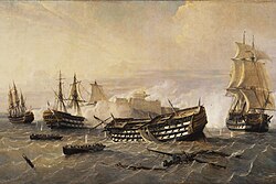 The British fleet entering Havana