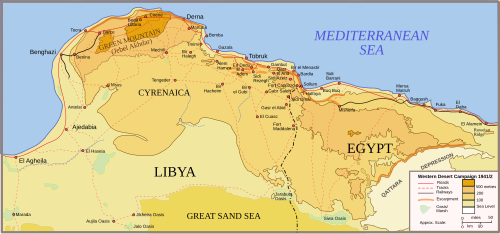 Western Desert battle area
