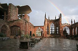 The ruins of the old cathedral