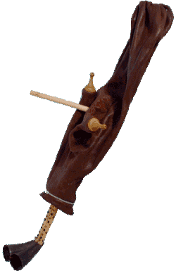 A Tunisian mizwad. Note the small, slender shape.