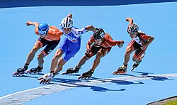 Roller skaters at the 2018 Summer Youth Olympics