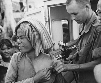 Preventive inoculation against cholera in 1966