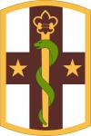 The fleur-de-lis is used in the insignia of the 176th Medical Brigade as a tribute to the unit's service in France.