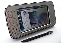 The Nokia N800, the second tablet manufactured by Nokia