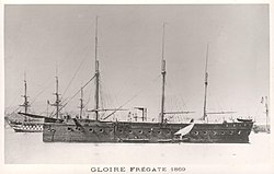Gloire (1859), the first ocean-going ironclad warship
