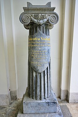 Tombstone of Valentin Vodnik at Navje, Ljubljana