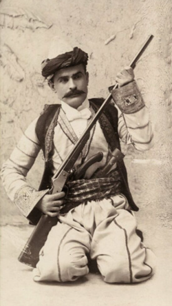 Kurdish men in traditional costume
