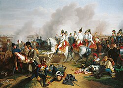 The Archduke Charles with his staff at the Battle of Aspern-Essling
