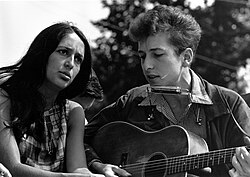 Joan Baez and Bob Dylan in 1963