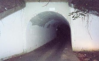 Colchester Overpass, the site of the 1970s urban legend of the "Bunny Man", said to be a man or ghost in a rabbit costume who attacked people in the area