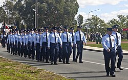 RAAF personnel in the 2011 ANZAC Day parade, Canberra