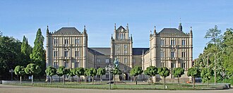 Ehrenburg Palace, rebuilt after a catastrophic fire in 1690, received its Gothic revival exterior in the 19th century.