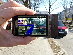 An augmented reality mapping application