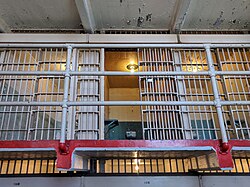 Cell 181 in Alcatraz Federal Penitentiary where Capone was imprisoned