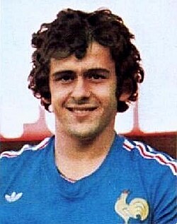 Platini with France at the 1978 World Cup