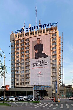 Opened in 1971, Continental Hotel is the first high-rise building in Timișoara.