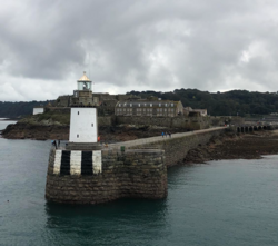 The lighthouse viewed from the ferry