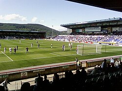 Inverness playing St Mirren in May 2008 at the Caledonian Stadium.