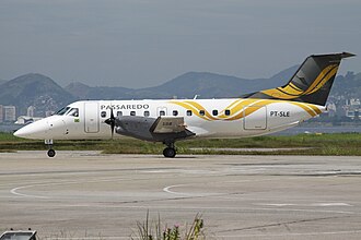 PT-SLE showing Passaredo's new visual identity in 2008