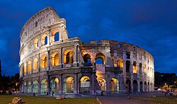 Colosseum at dusk