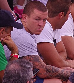Carney with the Cronulla-Sutherland Sharks during his time at the club.