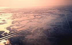 Canals can disrupt water circulation in marsh systems.