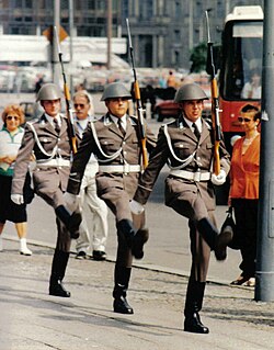 East German National People's Army changing-of-the-guard ceremony in East Berlin