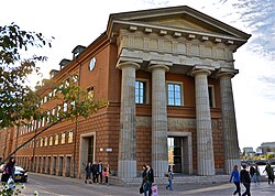 The offices of the parliament are housed in several buildings, including the former Royal Mint on Mynttorget Square.