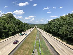I-287 northbound in Mahwah Township