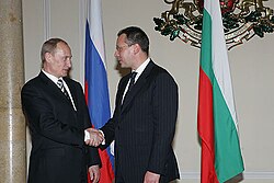 Stanishev and Russian President Vladimir Putin on 18 January 2008