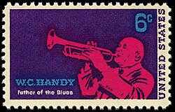 US stamp honoring WC Handy, "Father of the Blues", 1969