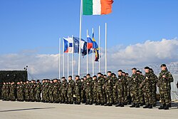 Irish Army soldiers as part of Kosovo Force, 2010