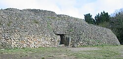 A cairn of the Neolithic-era passage tomb on Gavrinis island, Brittany