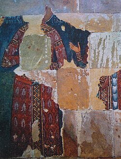 A fresco of the King Alexander I from the Nabakhtevi monastery in Georgia.