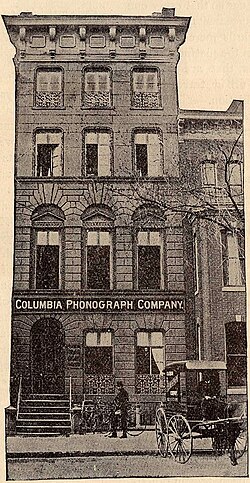 The original home of Columbia in Washington, D.C., in 1888; the company was named after the city.