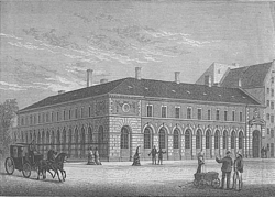 The Royal Mint in Holbergsgade, illustration from Illustreret Tidende