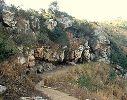 Sattapanni Cave in Rajagriha, Bihar, India, Site of the First Buddhist Council