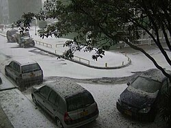 Hailstorm in Bogotá