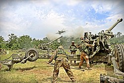 The 1st Field Artillery Regiment (Mountain) on exercise