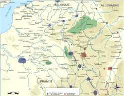 France, Germany, Luxembourg and Belgium, 1914 (expandable)