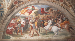 The Meeting of Leo the Great and Attila by Raphael and his workshop, 1513–14