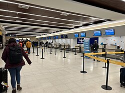 Check-in counters