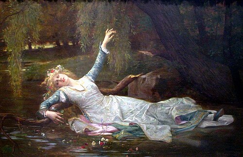 Ophelia by Alexandre Cabanel (1883)