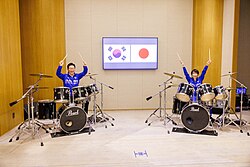 Lee drums with Takaichi at a South Korea-Japan summit in Nara, Japan on 13 January 2026