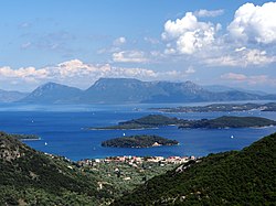 The Ionian Sea, view from the island Lefkada, Greece
